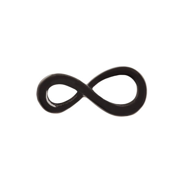 CH3467 Black Infinity Charm