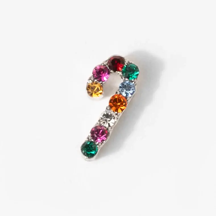 CH3730 Crystal Candy Cane Charm