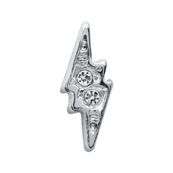 CH1525 Silver Lightning Bolt Charm