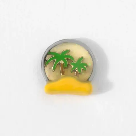 CH3811 Palm Tree Vacation Snowglobe Charm