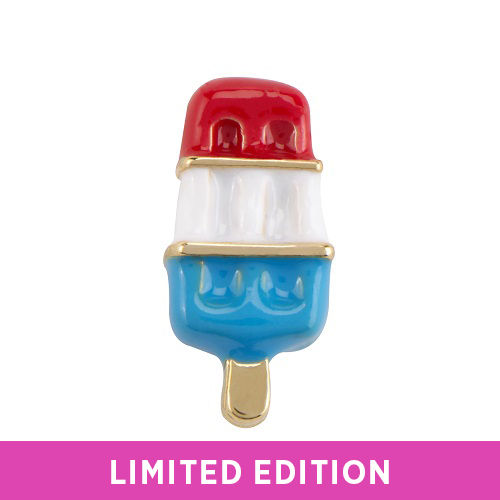 CH7039 -Red/White/Blue Popsicle Charm HTF