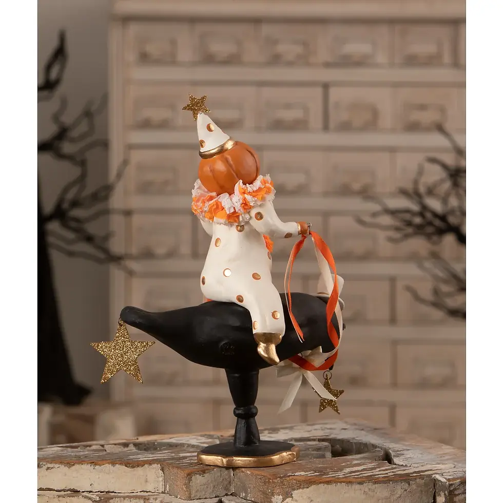 Pumpkinhead on Crow - Bethany Lowe DH5053