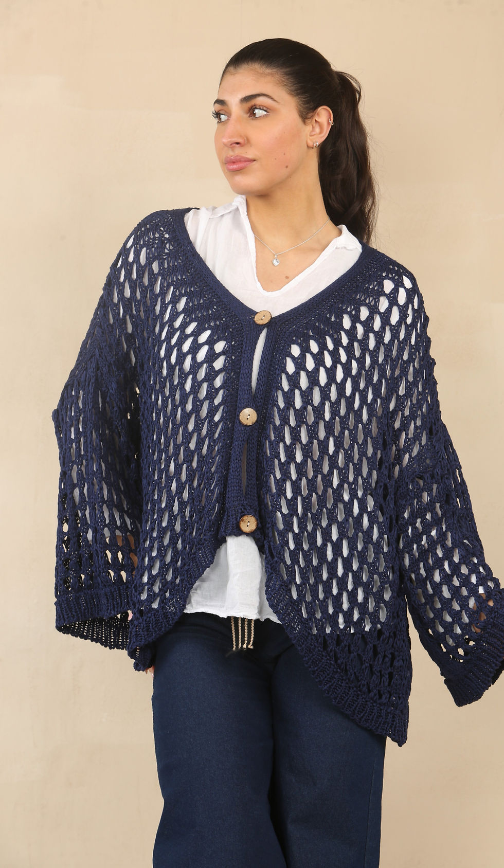 Thumbnail: Crochet Button Cardigan 