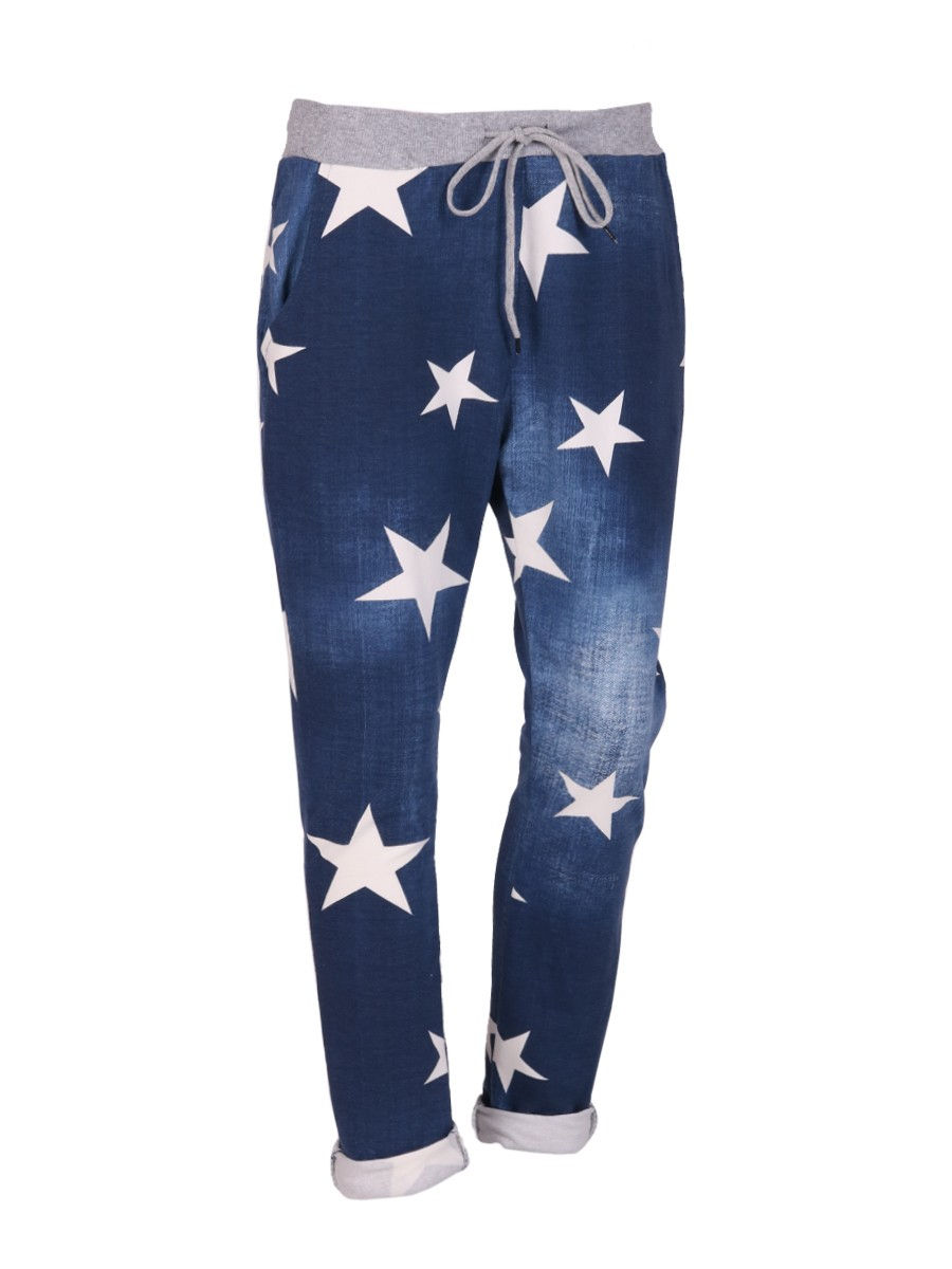Star Print Italian Floral Trouser