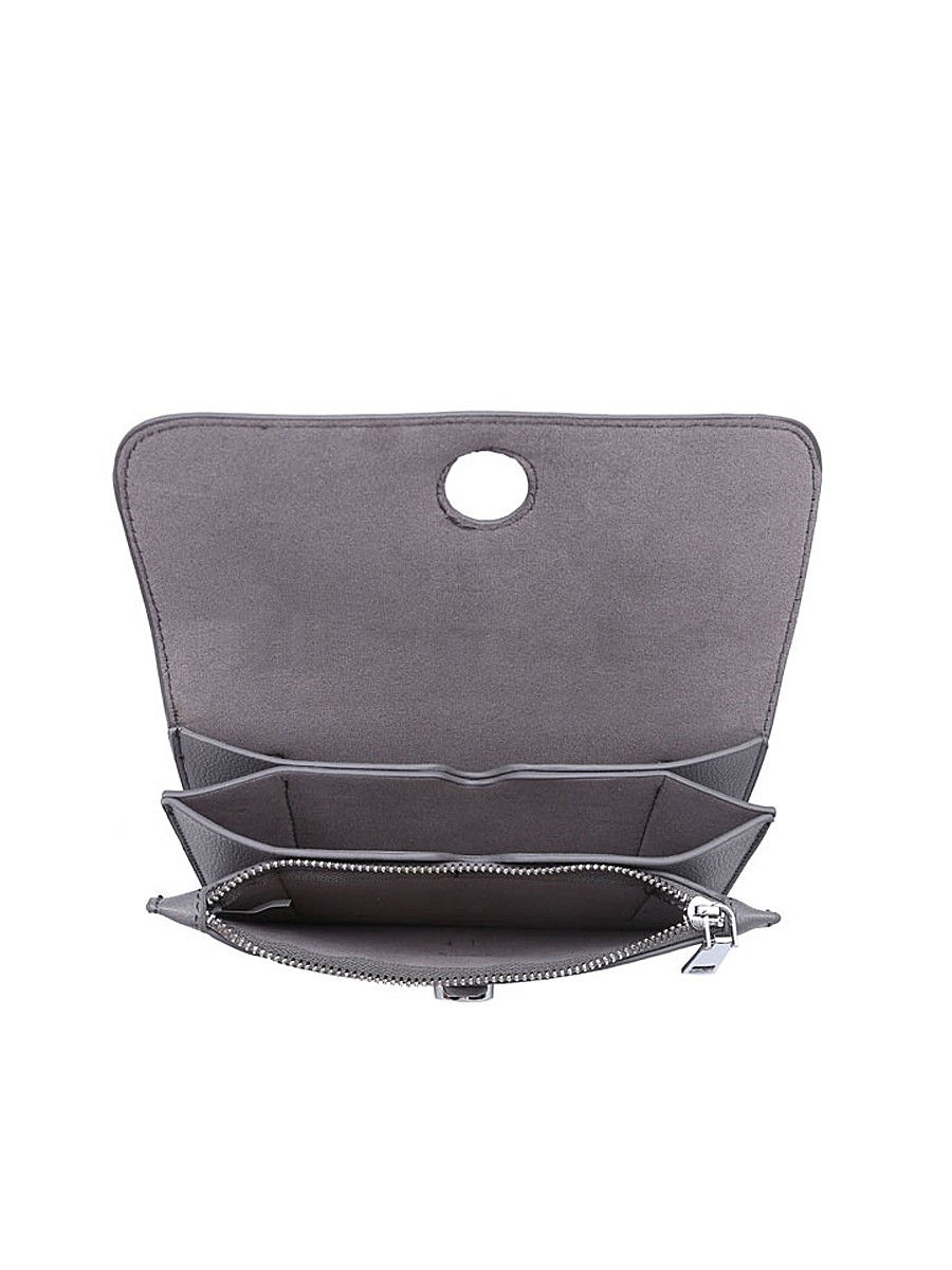 Thumbnail: Faux Leather Cross Body Bag with Stud Fastening