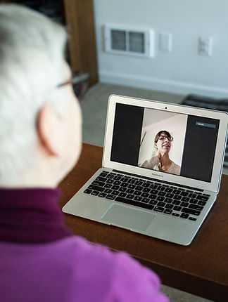 Patient doing virtual therapy