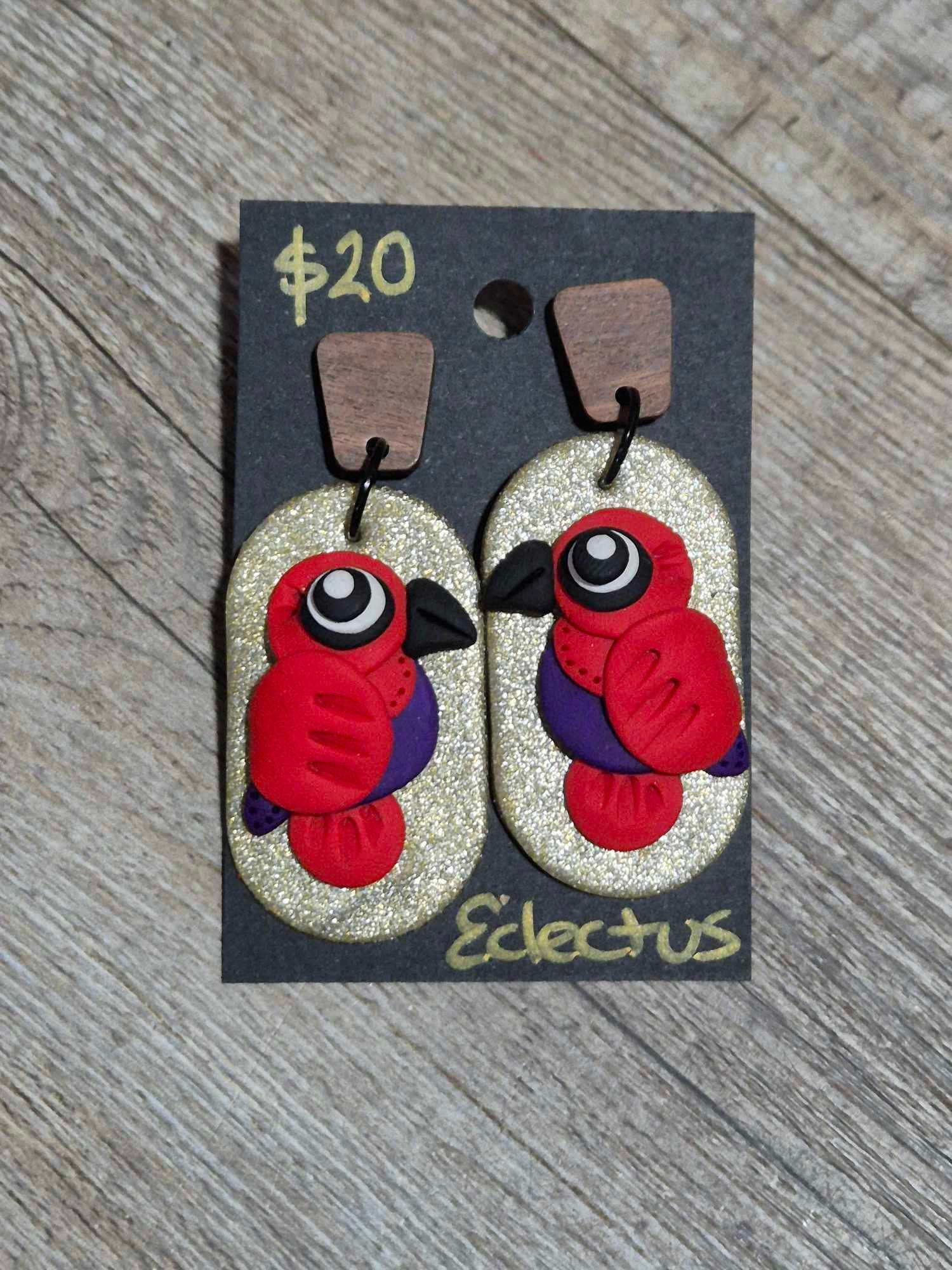 Eclectus Parrot Dangles