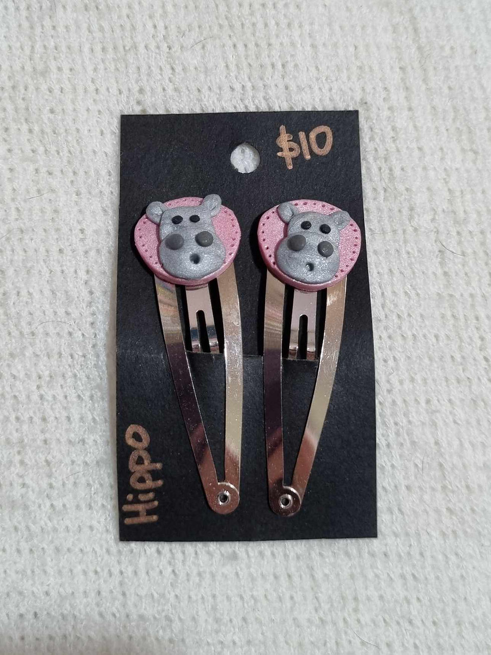 Thumbnail: Hippo Hair Clips