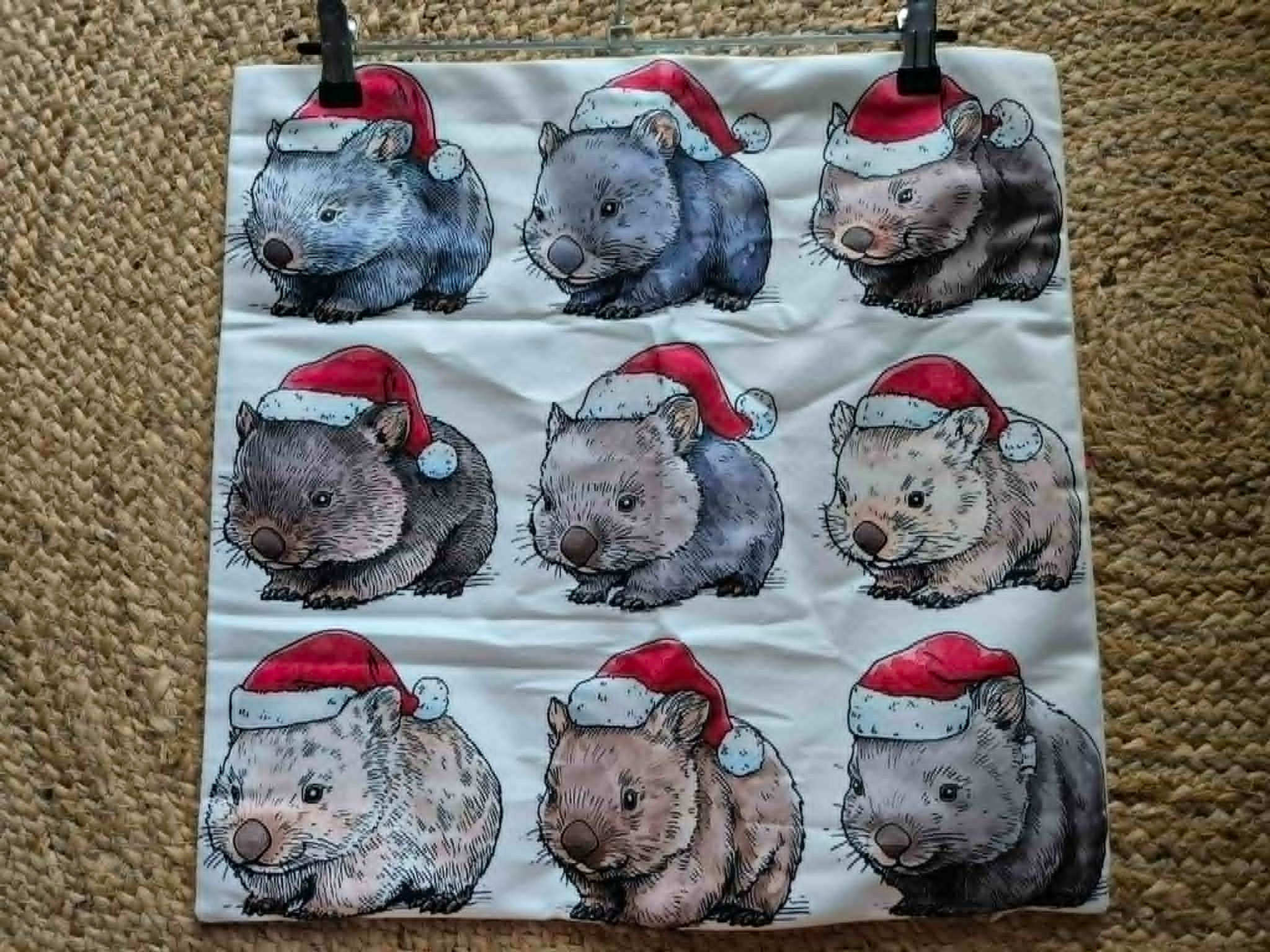 Xmas Wombat Cushion Cover