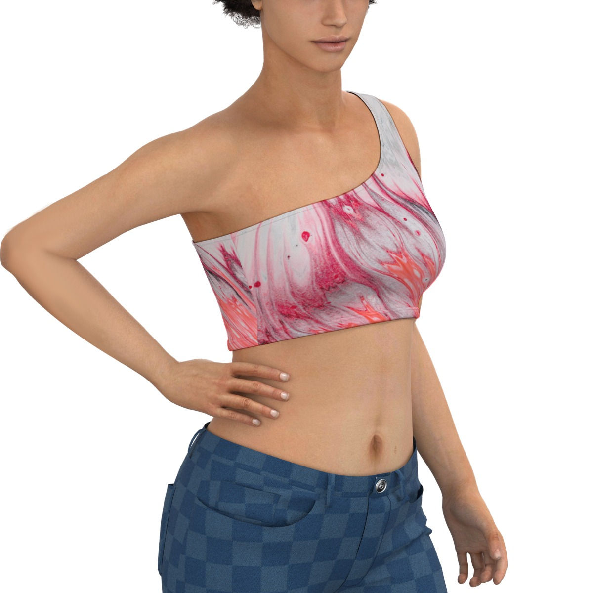 One-Shoulder Cropped Top