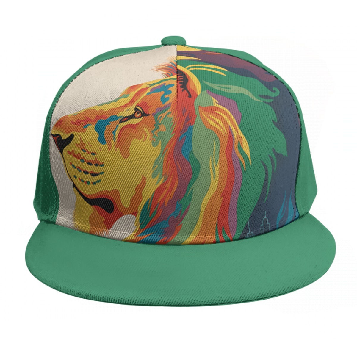 Baseball Cap With Flat Brim