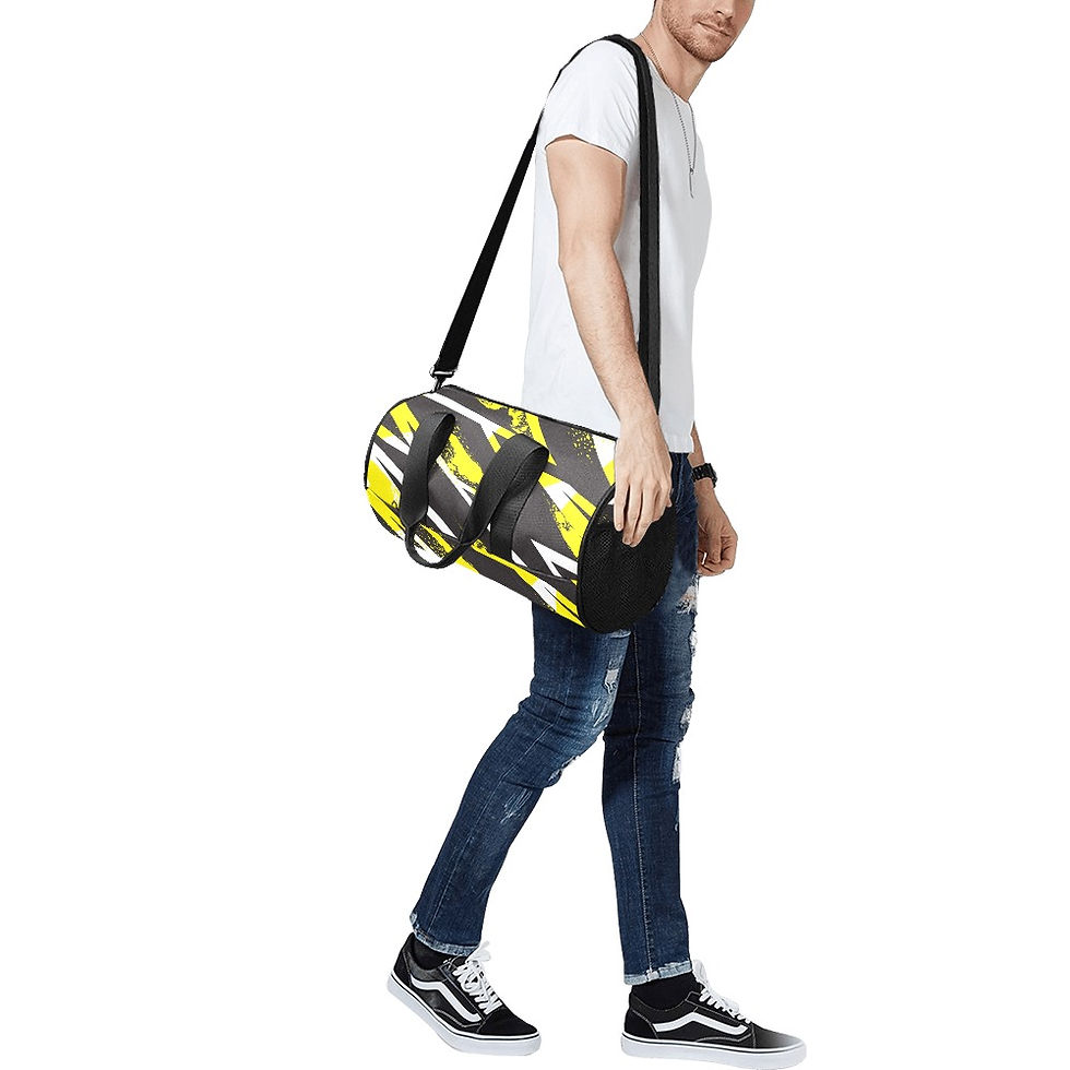 Yellow/black Duffle Bag