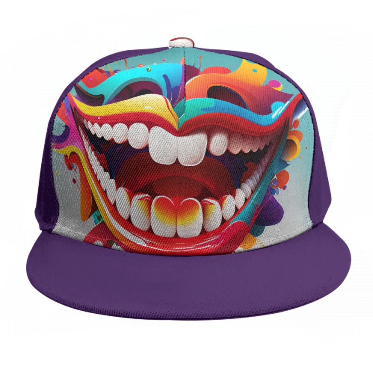 Baseball Cap With Flat Brim