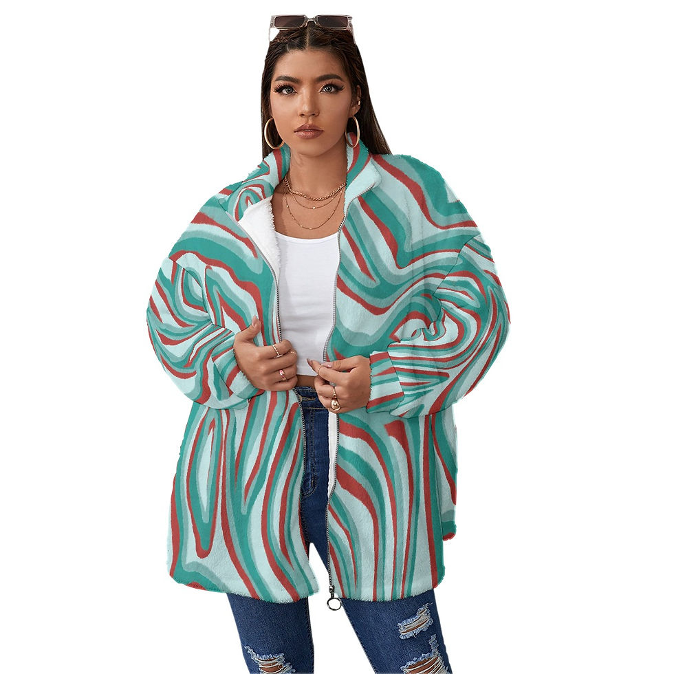 Thumbnail: Fleece Stand-up Collar Coat