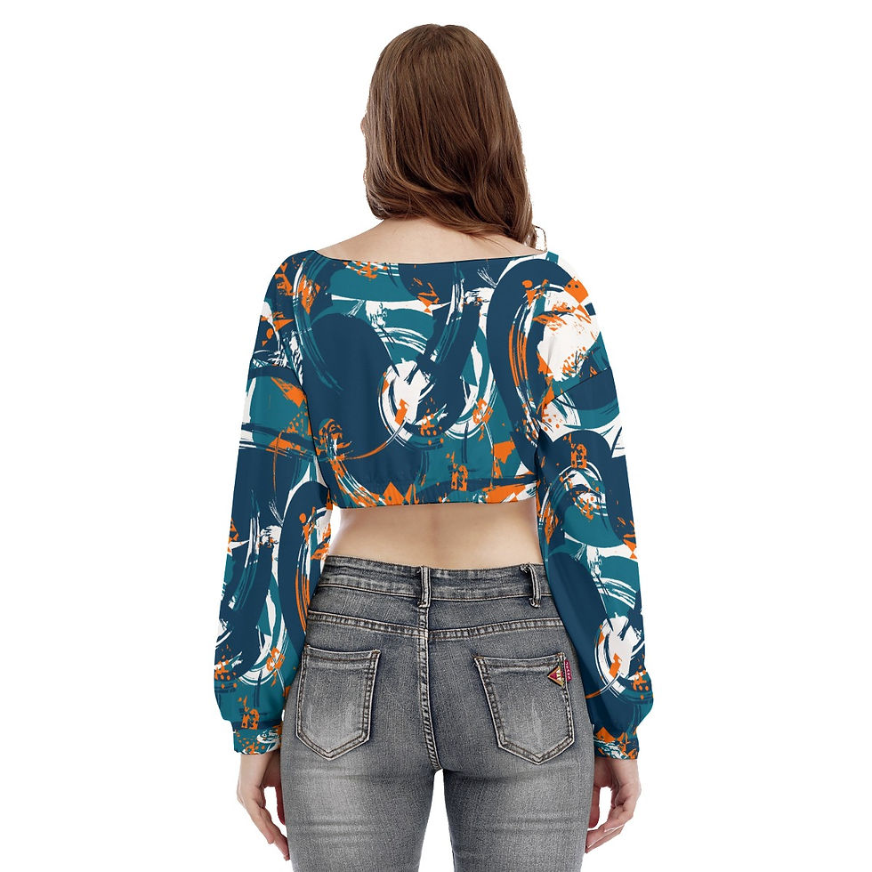 Thumbnail: Long Sleeve Cropped Sweatshirt