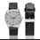 Miniature : Shani~dom Silver-Tone Round Leather Watch
