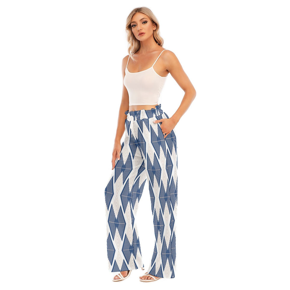 Miniature : Waist Edge Wide-leg Pants