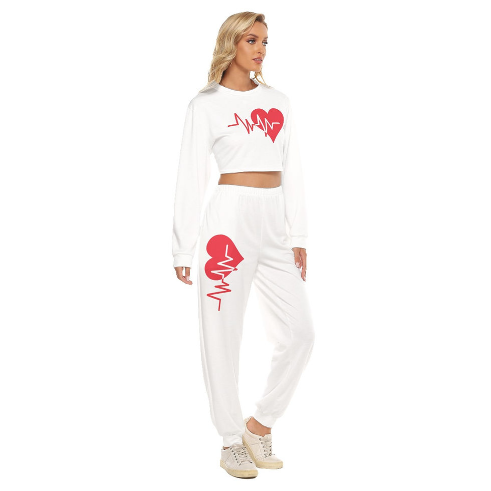 Miniature : Women's Crop Sweatshirt Suit