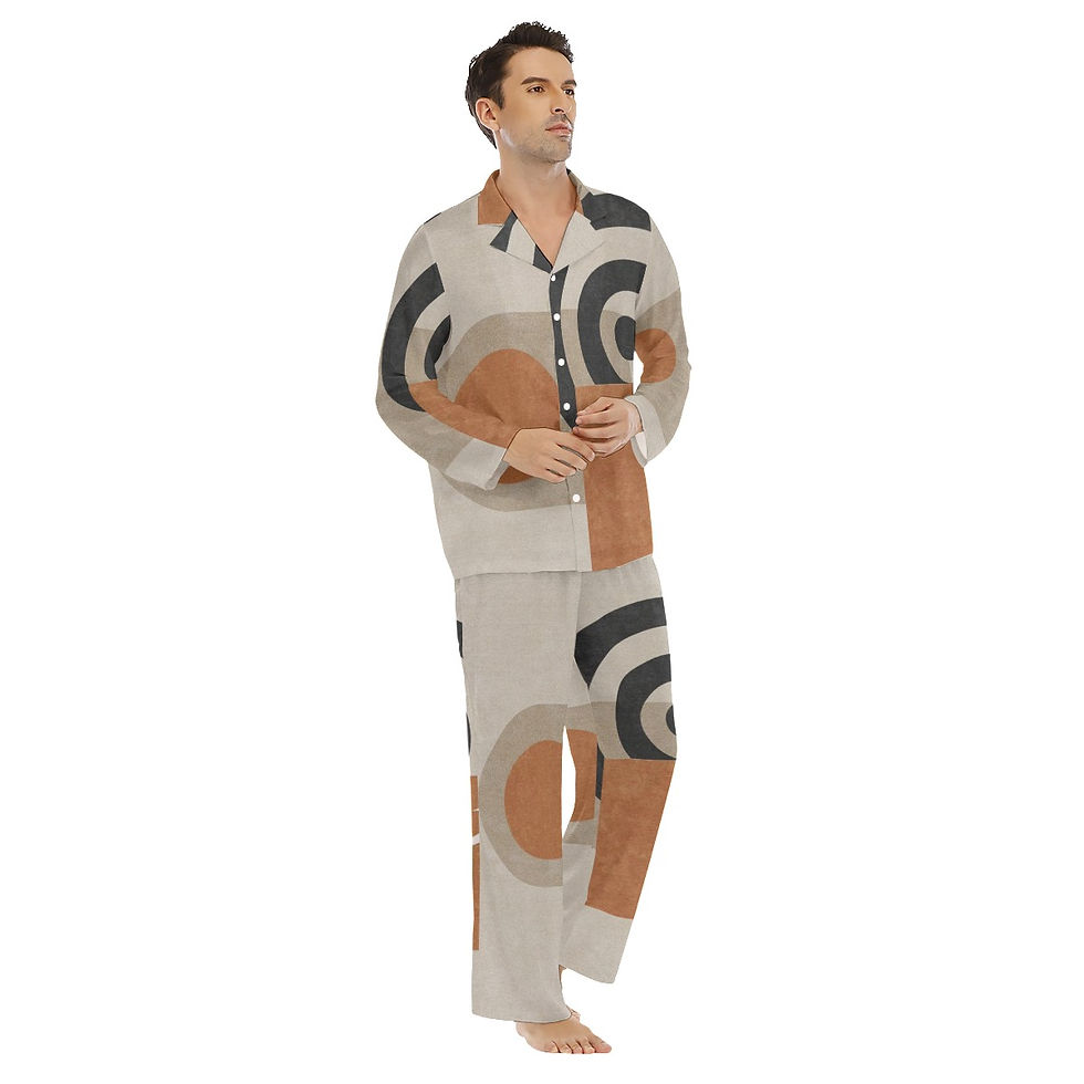 Thumbnail: Men's Lapel Pajama Set