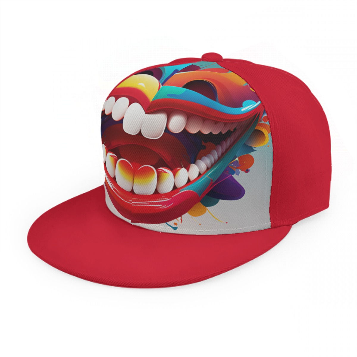 Baseball Cap With Flat Brim