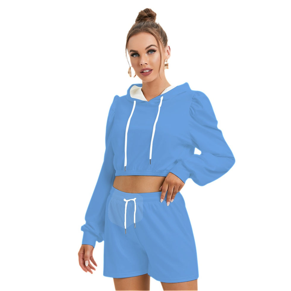 Thumbnail: Fleece Hoodie And Shorts Set