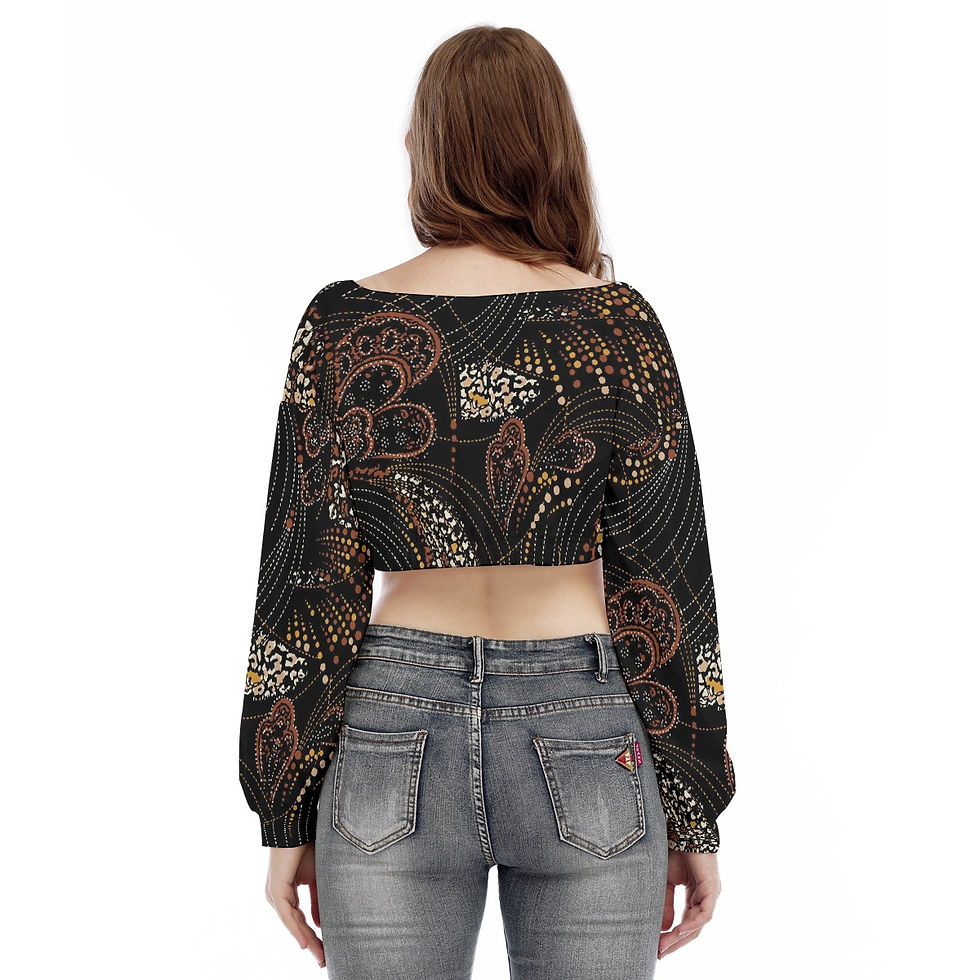 Thumbnail: Long Sleeve Cropped Sweatshirt