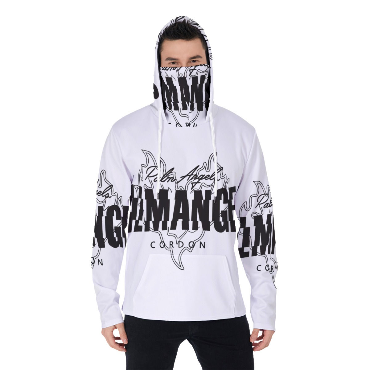 Men's Heavy Fleece Hoodie With Mask