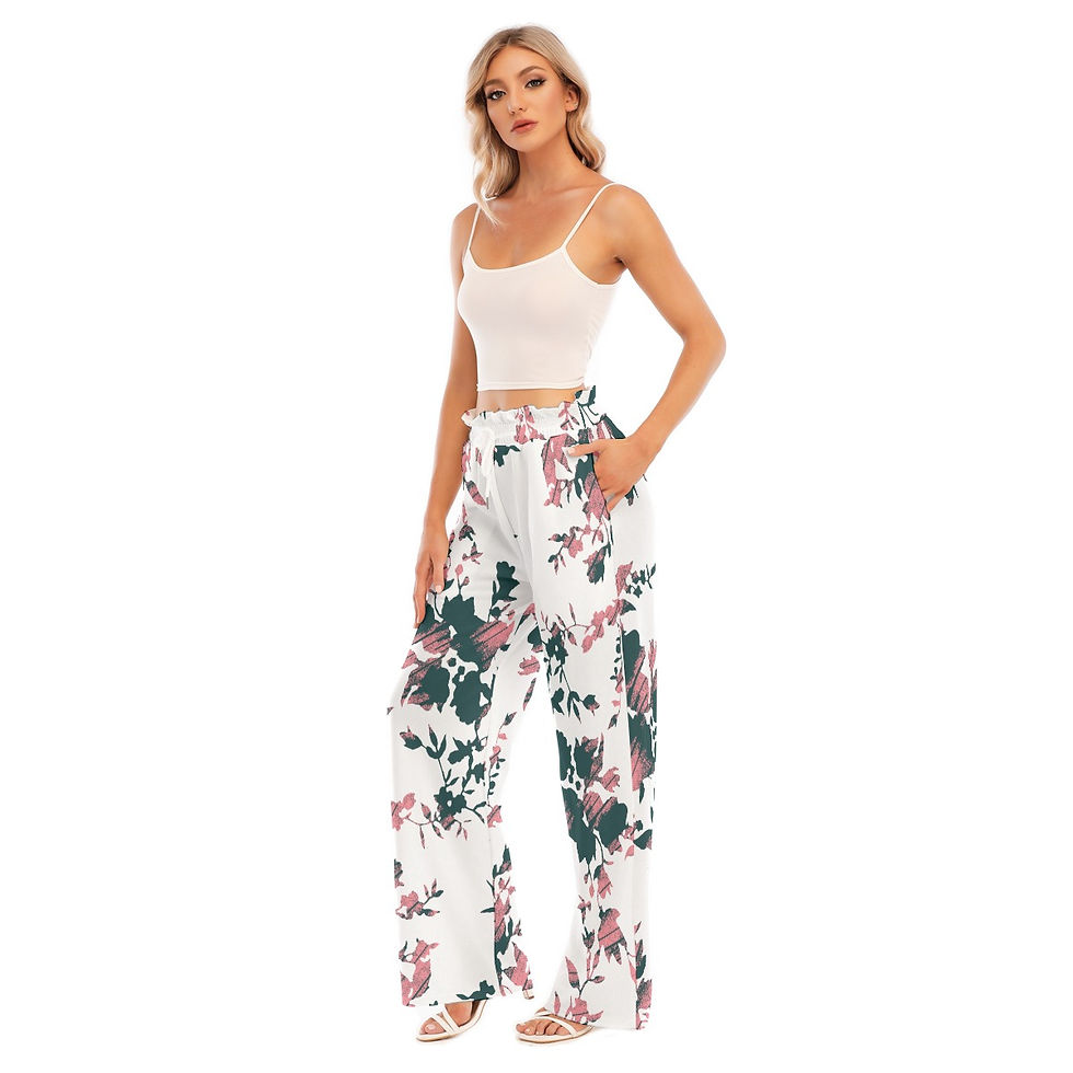 Miniature : Waist Edge Wide-leg Pants