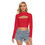 الصورة المصغرة: Hollow Chest Keyhole Tight Crop Top