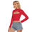 الصورة المصغرة: Hollow Chest Keyhole Tight Crop Top