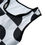 縮圖：Black and white crop tank top