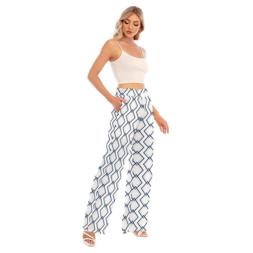 Miniature : Waist Edge Wide-leg Pants