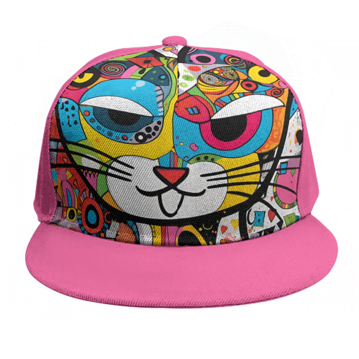 Baseball Cap With Flat Brim