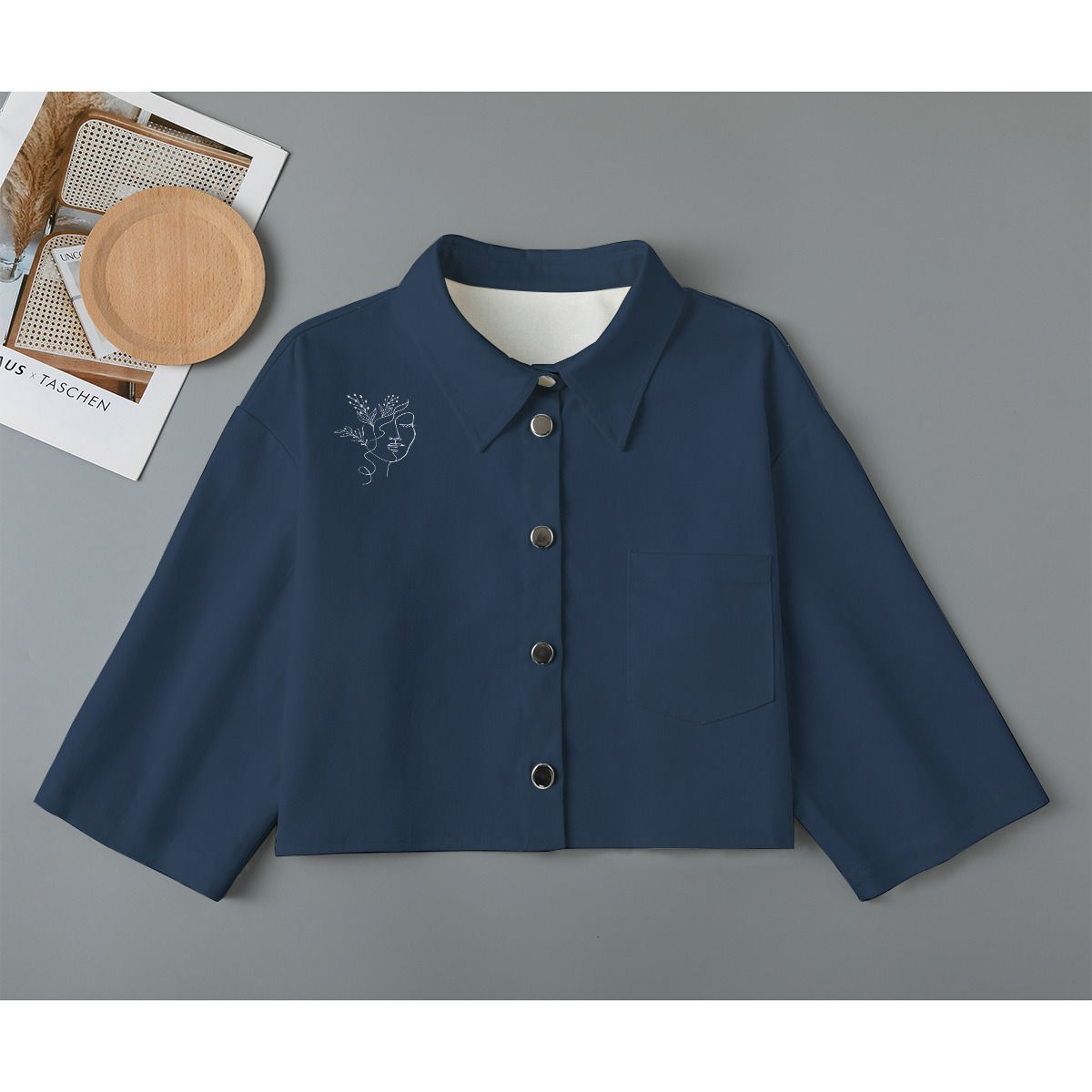 Cotton Cropped Jacket