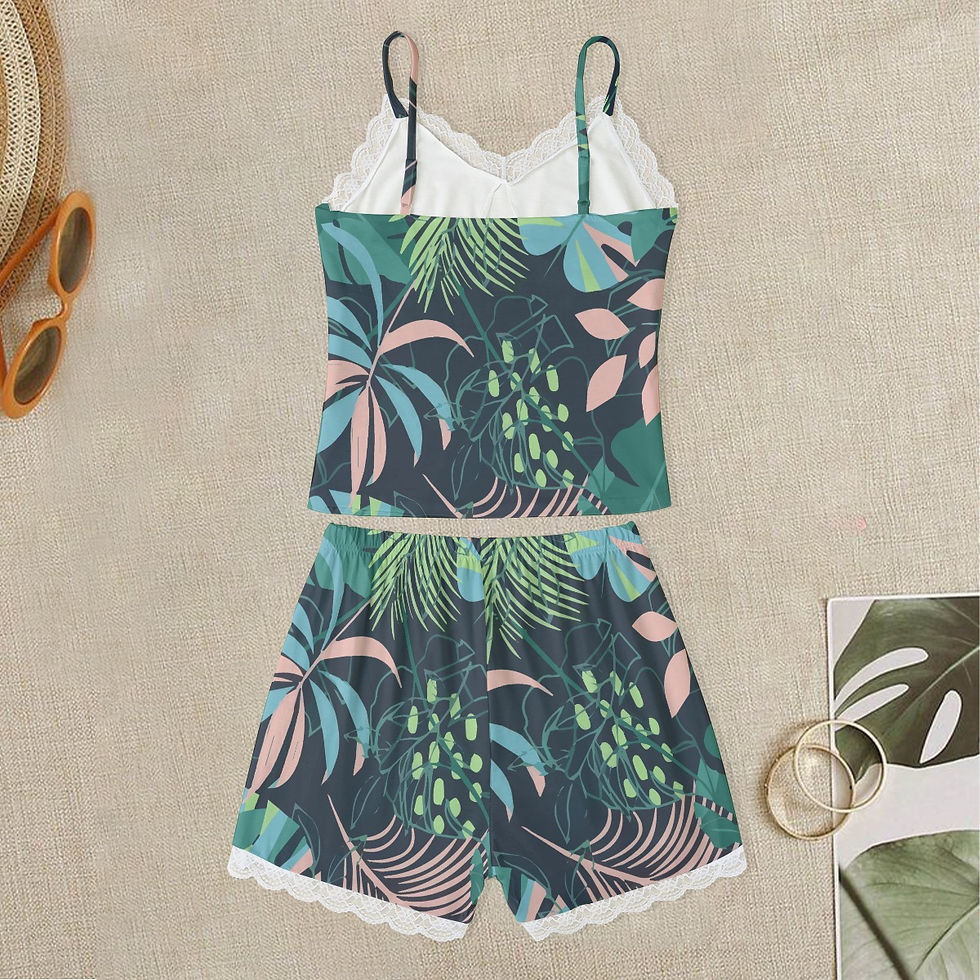 Миниатюра: Cami Home Suit With Lace Edge