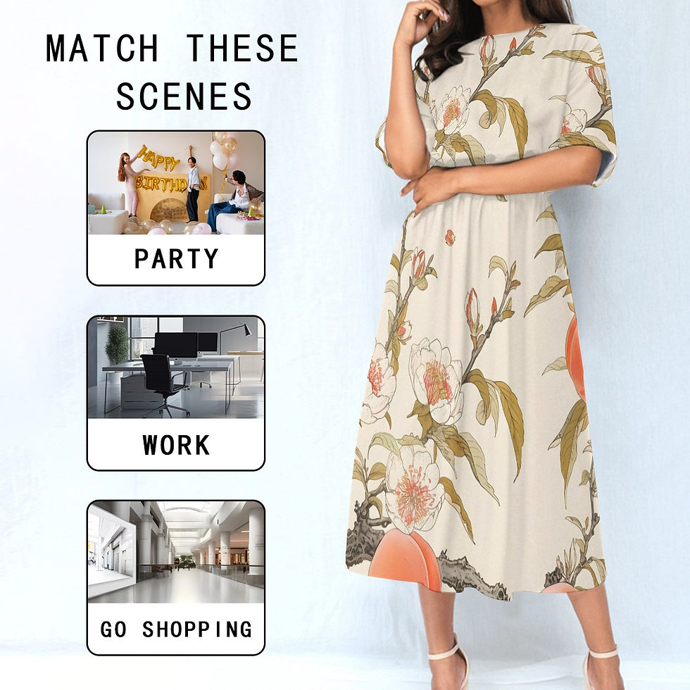 Miniatura: Elastic Waist Dress