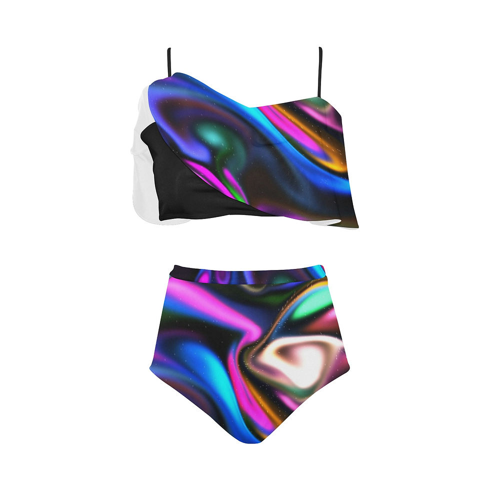 Miniaturbild: High Waisted Ruffle Bikini Set