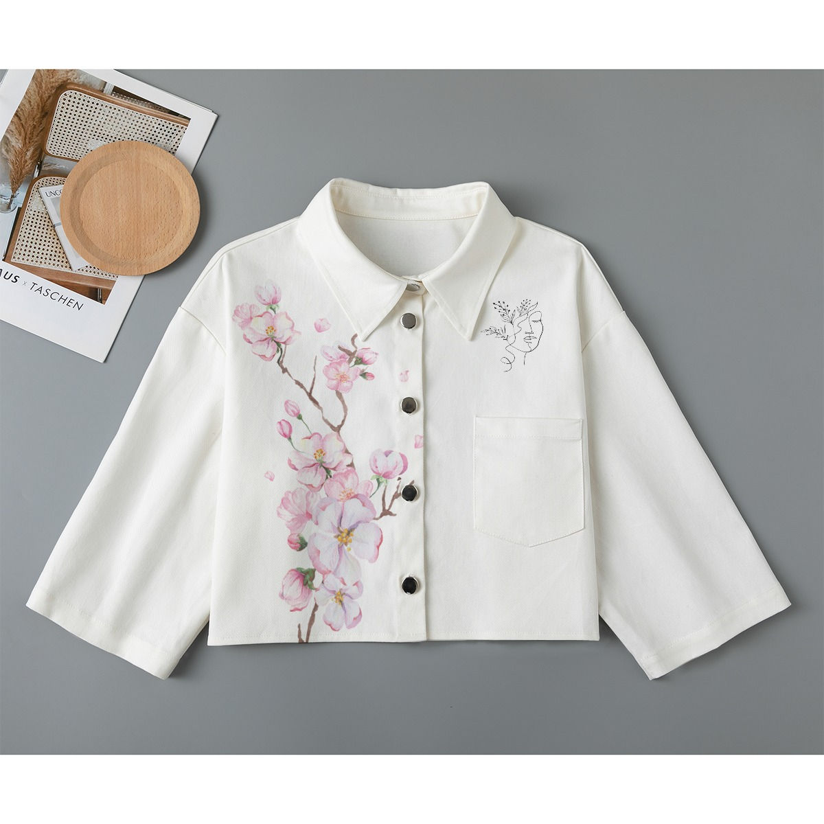 Cotton Cropped Jacket