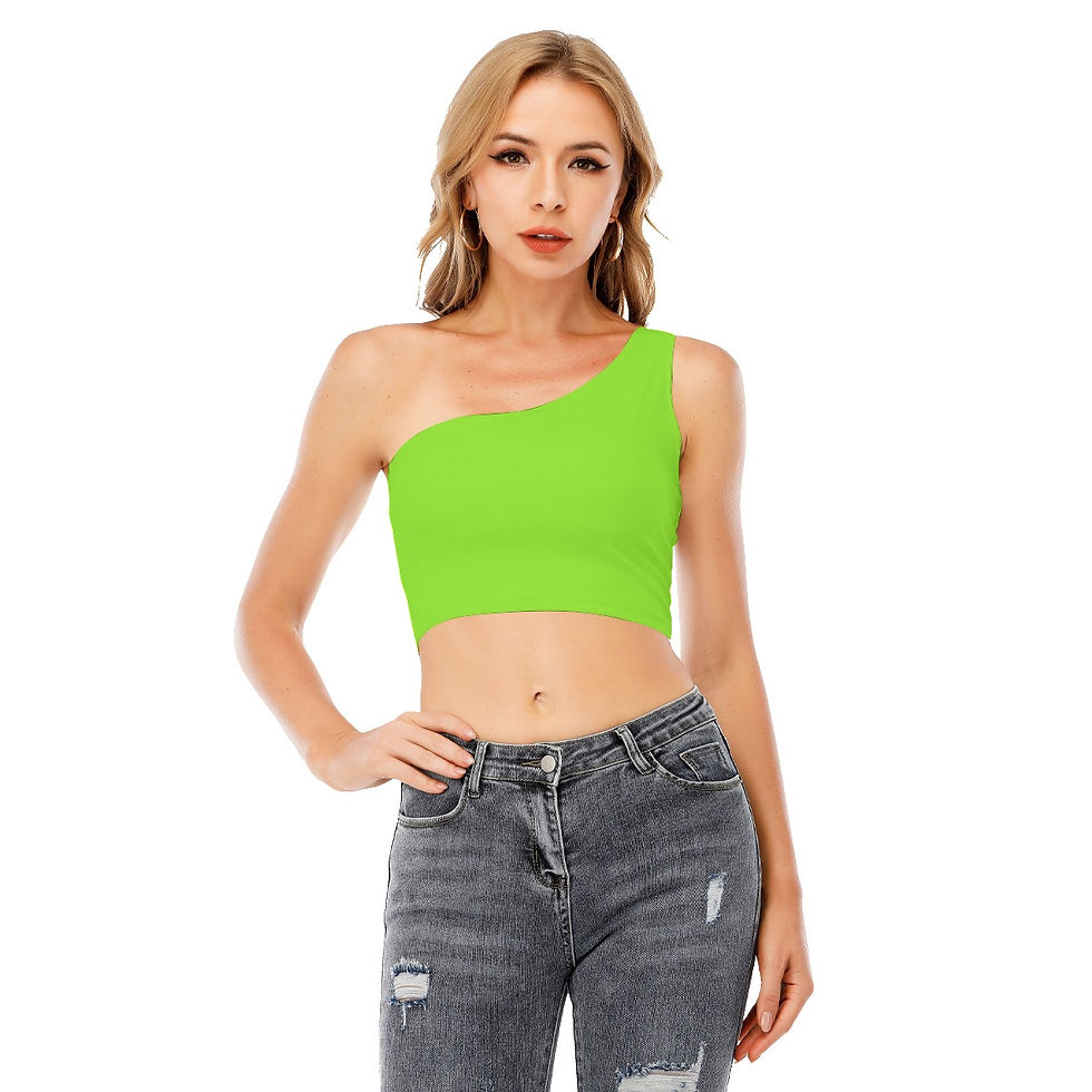 Thumbnail: One-Shoulder Cropped Top