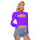 Miniatura: Hollow Chest Keyhole Tight Crop Top