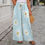 Thumbnail: Wide Leg Pants with Elastic Waist