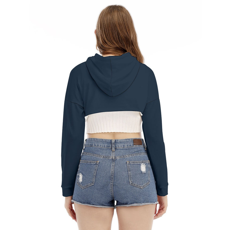 Thumbnail: Smock Short Hoodie With Long Sleeve