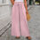 Thumbnail: Wide Leg Pants with Elastic Waist