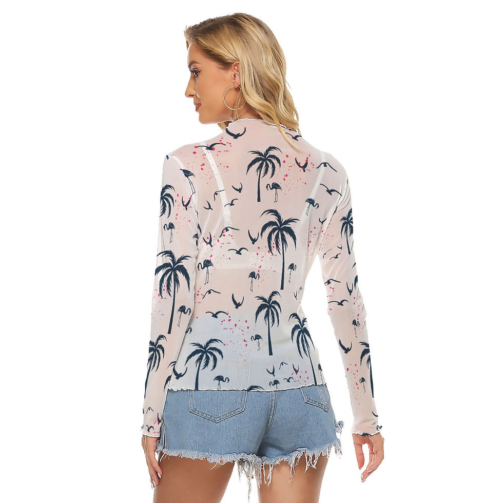 Thumbnail: Long Sleeve Sheer Top