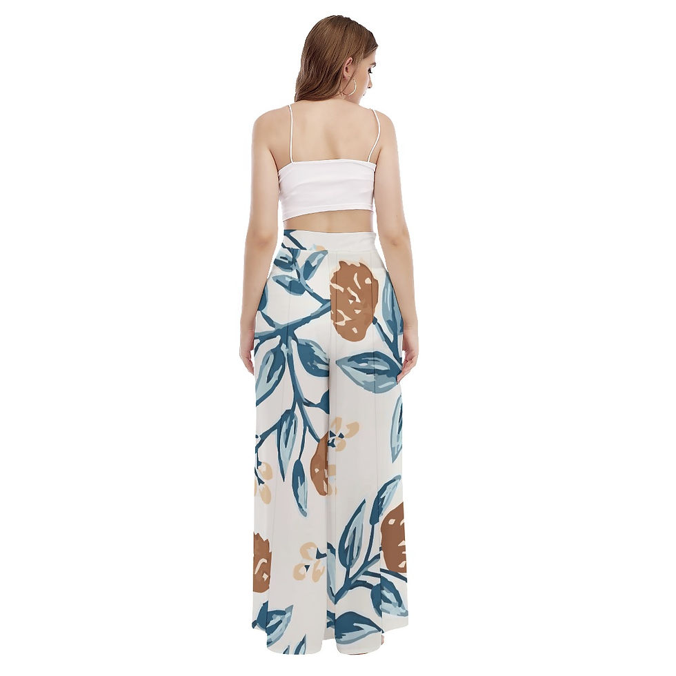 Miniatura: High Waist Wide Leg Trousers