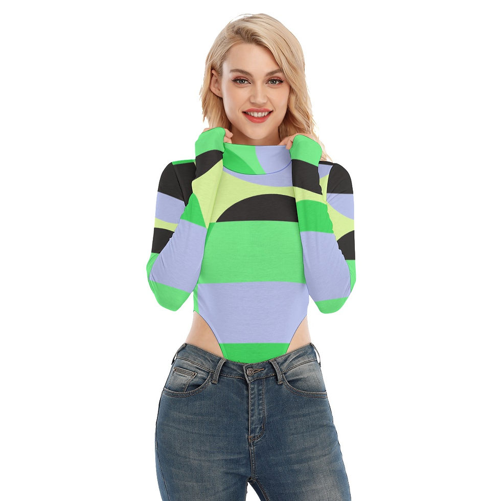 Women's Turtleneck Long Sleeve Bodysuit