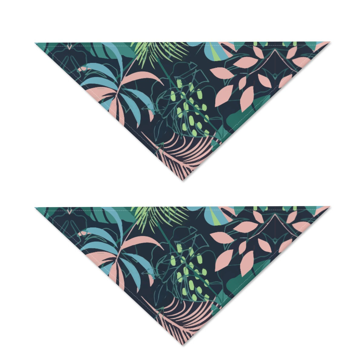 Pink and blue flowers scarf