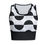 縮圖：Black and white crop tank top