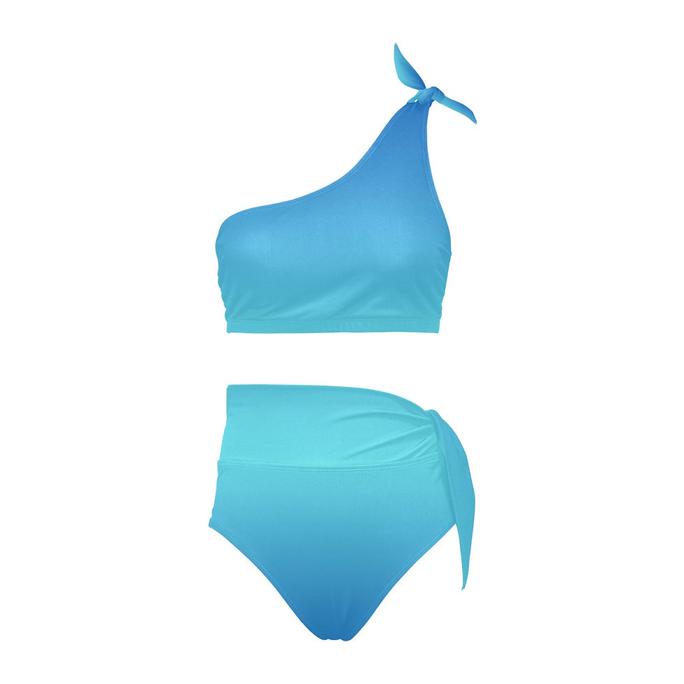 Thumbnail: One Sleeve Tie Bikini Set