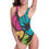 Thumbnail: Women's High Cut Backless Swimsuit